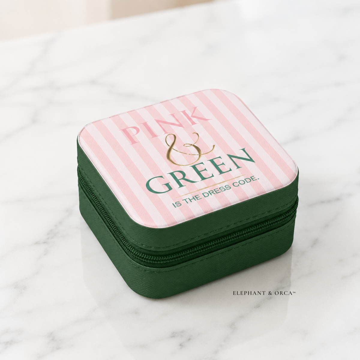 Pink & Green Travel Jewelry Box Group Order | Coordinated Gifts for Women