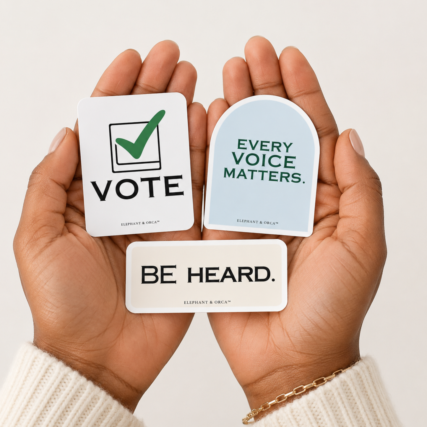 Take Action Vinyl Sticker Pack (Set of 3)