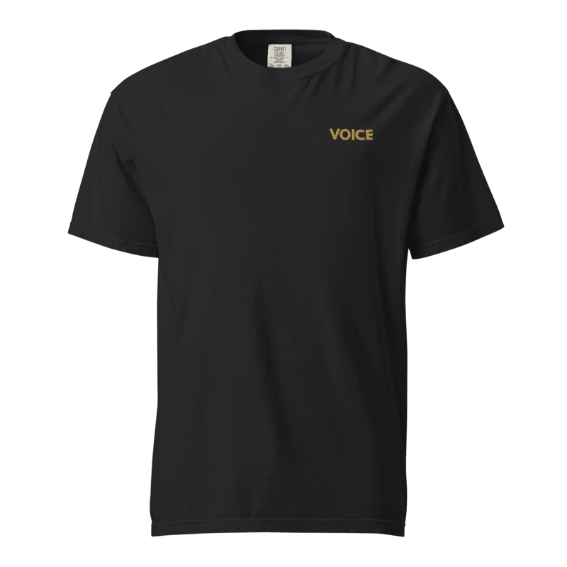 Register. Organize. Vote. Premium Embroidered Tee