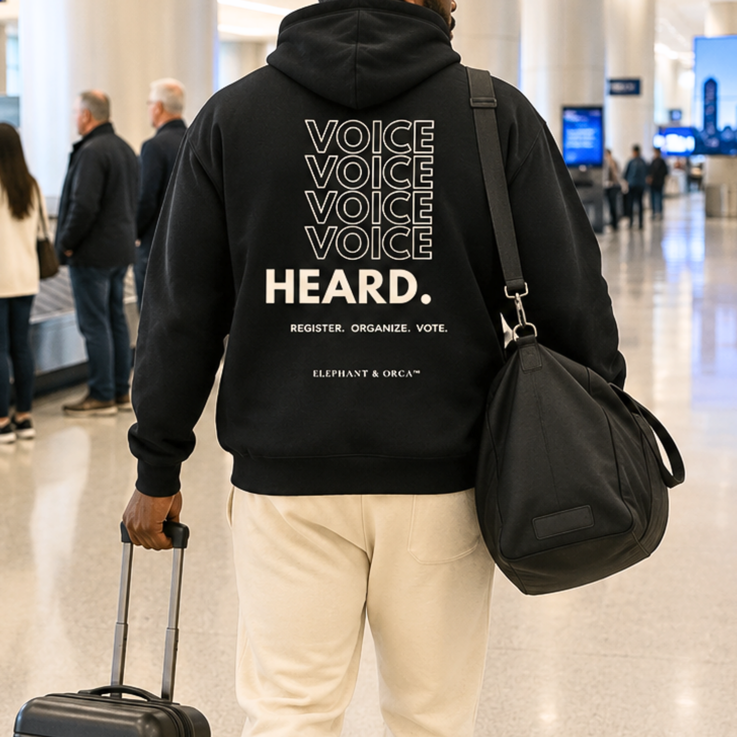 Register. Organize. Vote. Premium Hoodie