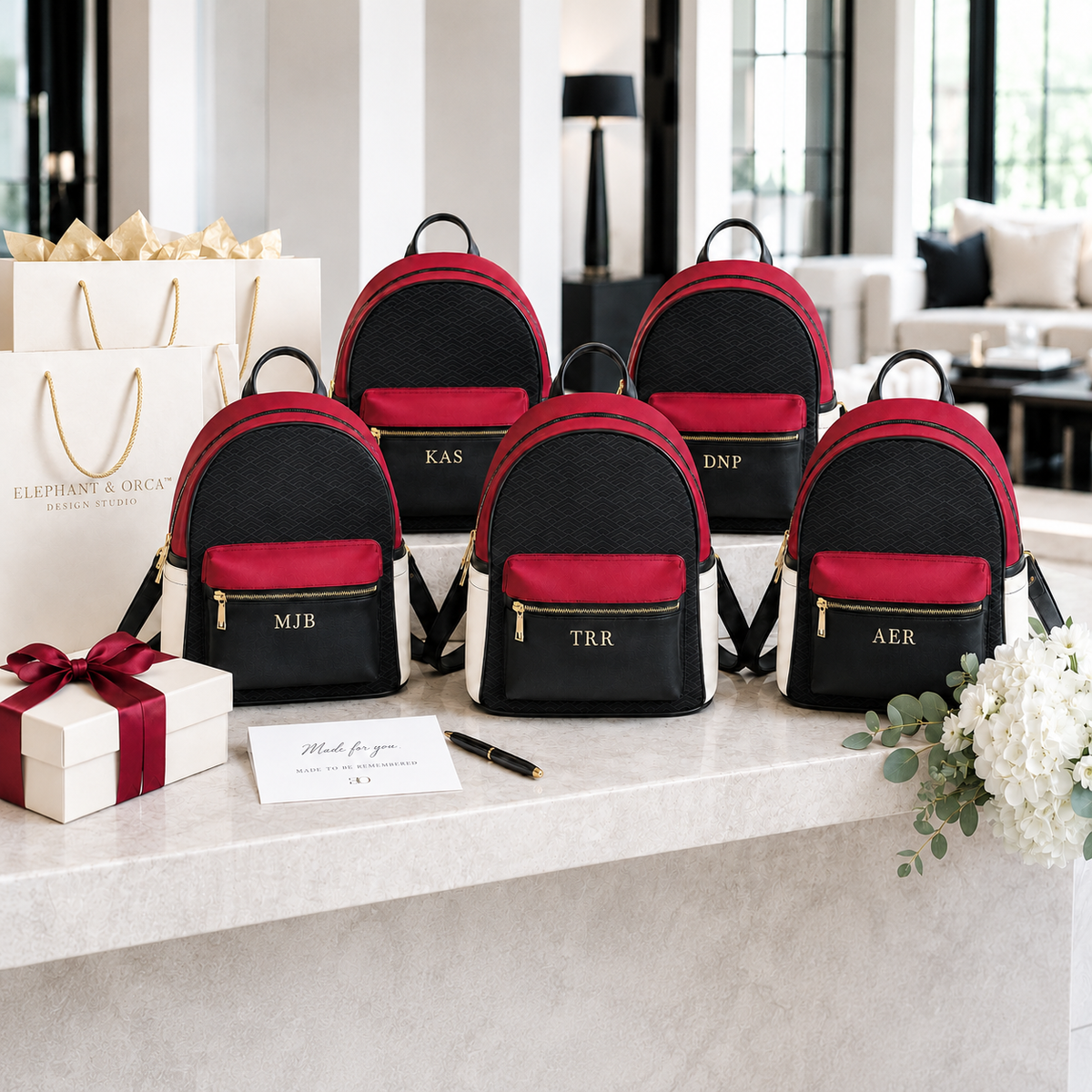 Personalized Mini Backpack Bulk Order | Monogram Group Gifts for Women