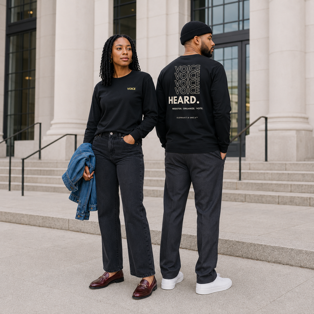 Register. Organize. Vote. Premium Long Sleeve Tee