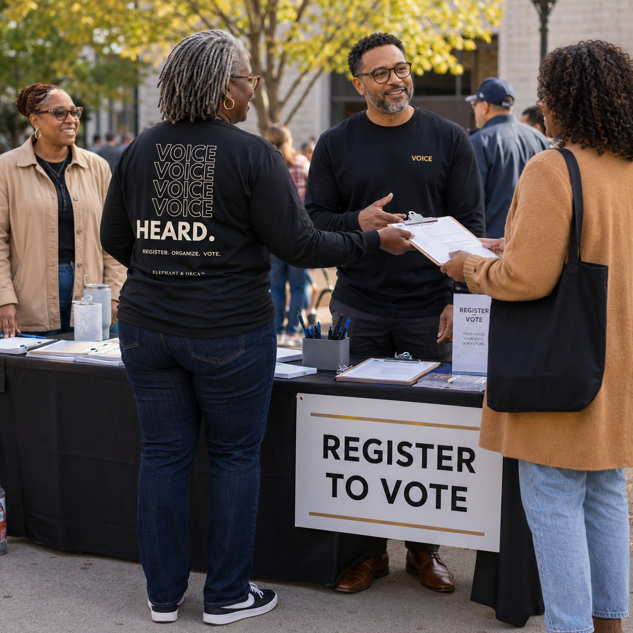 Register. Organize. Vote. Premium Long Sleeve Tee