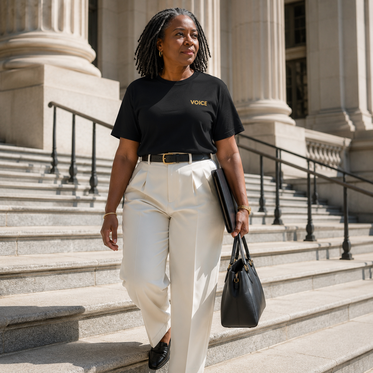 Register. Organize. Vote. Premium Embroidered Tee