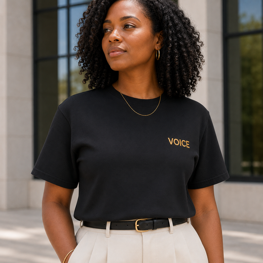 Register. Organize. Vote. Premium Embroidered Tee
