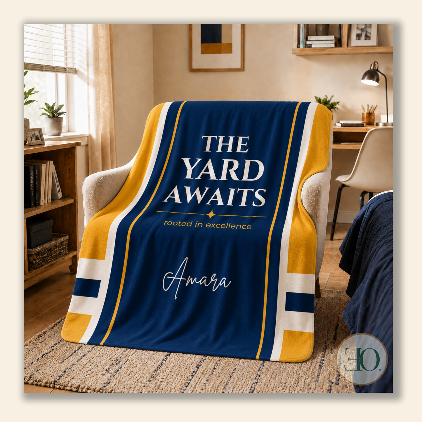 Personalized HBCU-Inspired Dorm Blanket