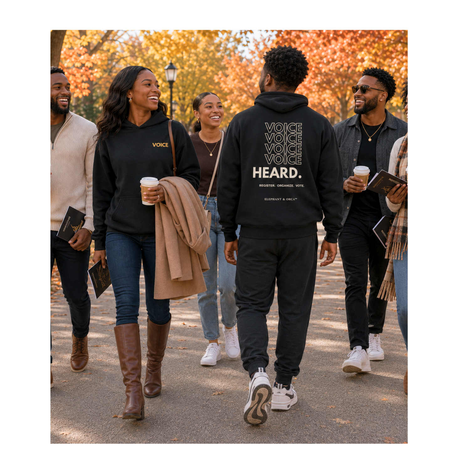 Register. Organize. Vote. Premium Hoodie