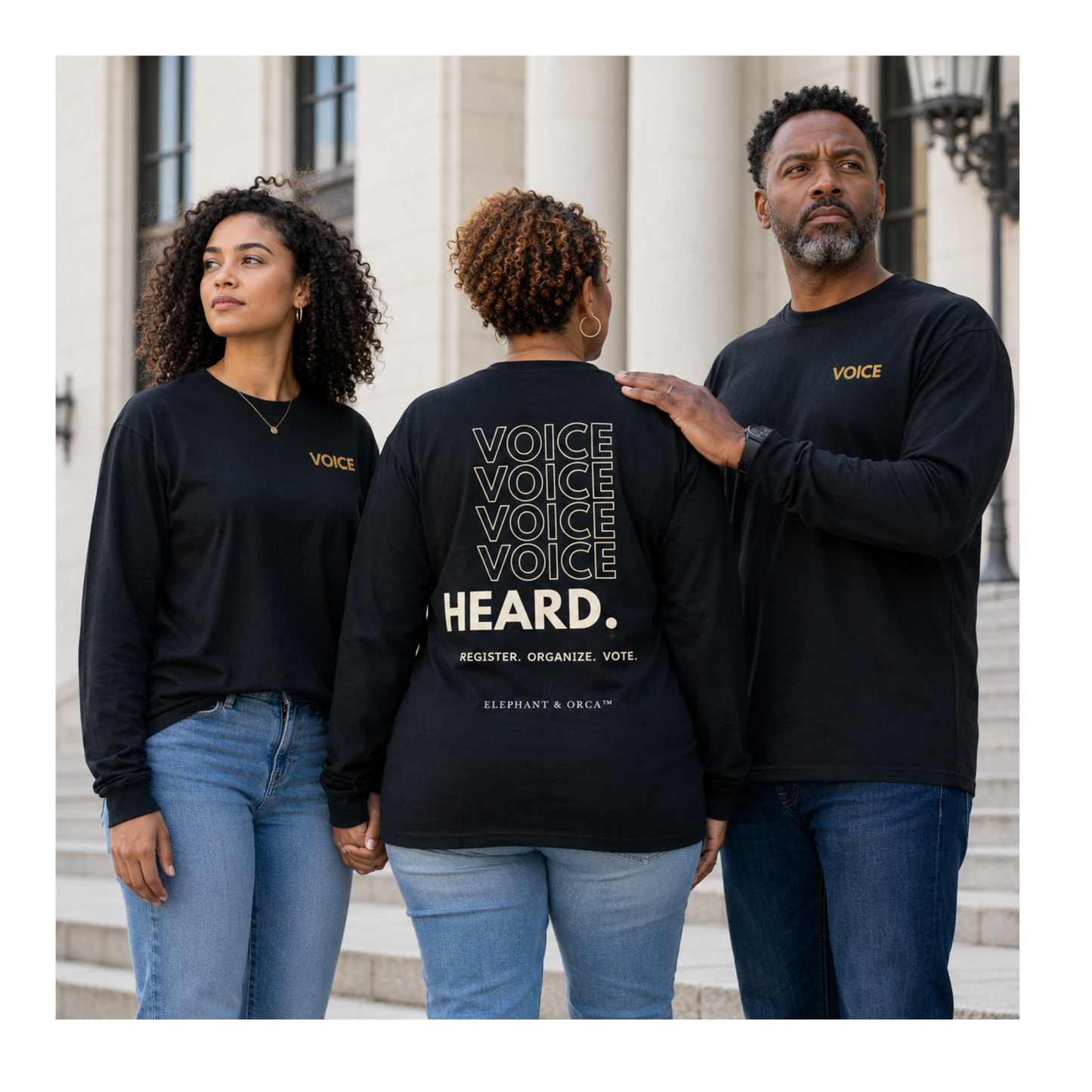 Register. Organize. Vote. Premium Long Sleeve Tee